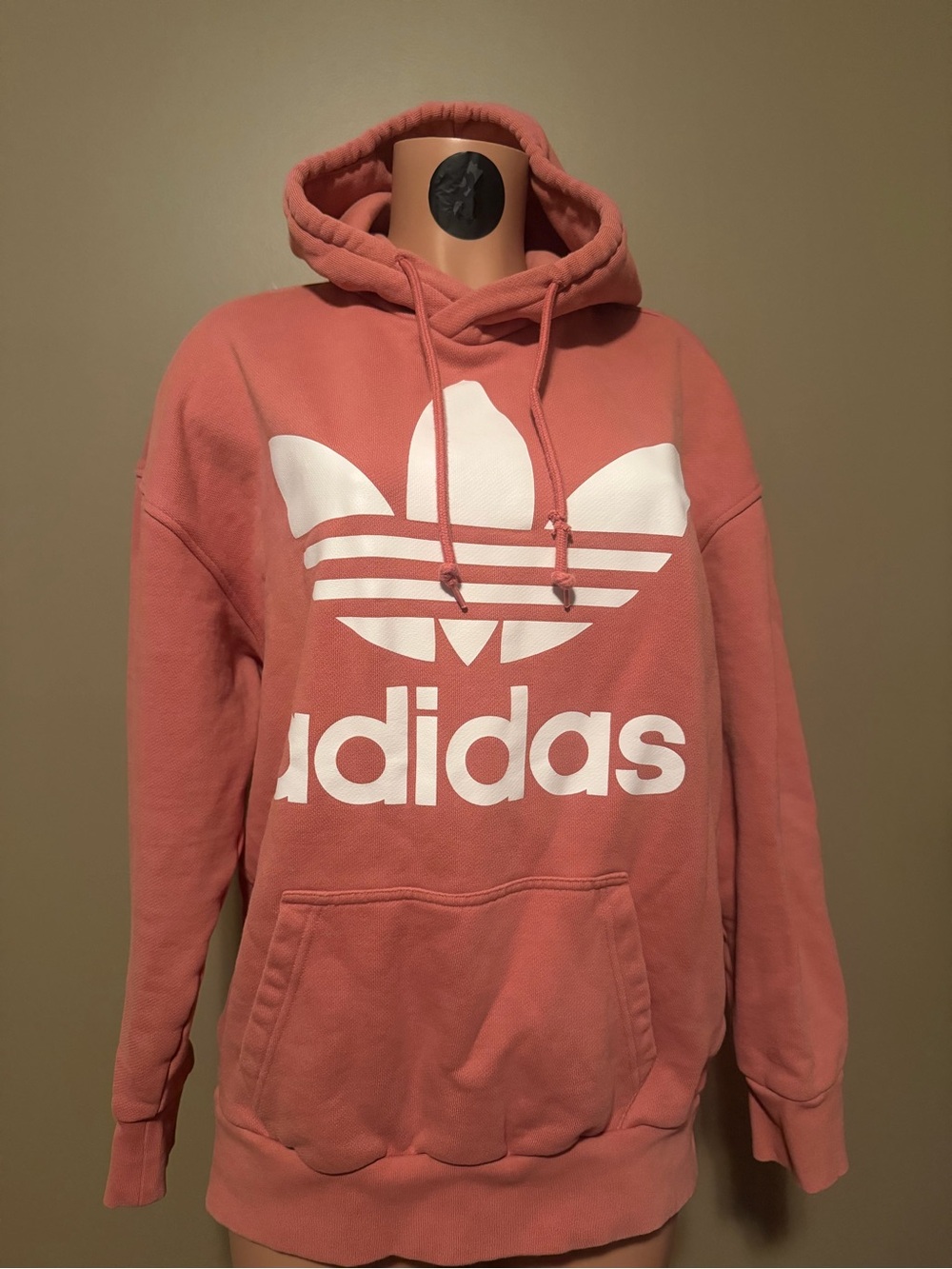adidas Trefoil Hoodie in Dusty Rose Pink
